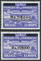 Sc.4CL4/5, 1930 Zeppelin, Complete Set Of 2 Overprinted Values, MNH, As Fresh And Perfect As The Day They Were... - Aéreo