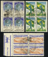 Sc.696 + C78/C79, 1950 Football World Cup, Cmpl. Set Of 3 Values With First Day Postmark, VF Quality! - Altri & Non Classificati
