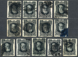 Sc.73, 13 Used Stamps, Interesting Cancels, Catalog Value US$227, VF General Quality! - Gebraucht