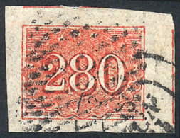 Sc.39, 1861 280R. Red, Wide Margins, Very Fine Quality! - Nuevos