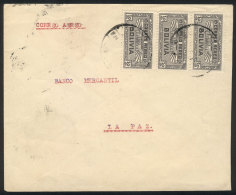 Cover Flown By LAB From TRINIDAD To La Paz On 15/MAY/1933, Franked With 30c. With The Rare Postmark Of Trinidad,... - Bolivia