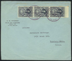 23/MAY/1932 La Paz - Cristobal, Panama Canal: PANAGRA First Flight (Mü.26), Arrival Backstamp Of 29/MAY, Very... - Bolivien