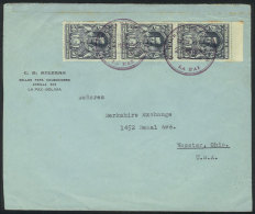 23/MAY/1932 La Paz - Cristobal, Panama Canal: PANAGRA First Flight (Mü.26), Arrival Backstamp Of 29/MAY, Very... - Bolivia