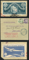 22/MAR/1931: Cover Flown By LAB From Santa Cruz To Buenos Aires Via Cochabamba, In Transit In Cochabamba It... - Bolivien