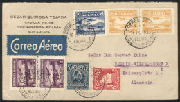16/SE/1930 Cochabamba - Germany, Cover Carried On 5th Flight To Rio De Janeiro, VF Quality! - Bolivie