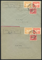 16/AU/1930: 2 Covers Carried By L.A.B. First Airmail Between Cochabamba - Sucre And Return, VF Quality! - Bolivia