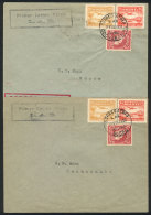 16/AU/1930: 2 Covers Carried By L.A.B. First Airmail Between Cochabamba - Sucre And Return, VF Quality! - Bolivie