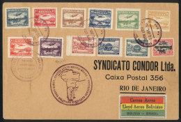 30/JUL/1930 La Paz - Rio De Janeiro, First Airmail Between Bolivia And Brazil, Carried By Lloyd Aéreo... - Bolivia