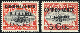 Sc.C11, 2 PROOFS With Overprint In Gray And Black, Excellent Quality, Rare! - Bolivia