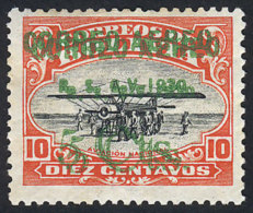Sc.C11b, With DOUBLE Overprint Var., Very Rare, Mint No Gum, VF, Catalog Value US$175 - Bolivia