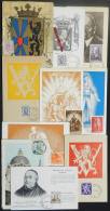 10 Maximum Cards Of 1940/56, Varied Topics: Coats Of Arms, Famous Persons, Prisoners Of War, Etc., Fine To VF... - Other & Unclassified