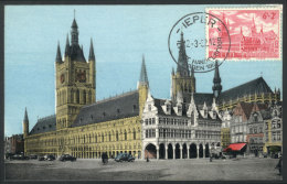 YPRES: Cloth Hall, Architecture, Maximum Card Of MAR/1962, VF - Sonstige & Ohne Zuordnung