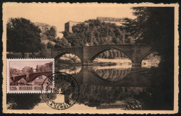 Castle Of BOUILLON And Bridge, Maximum Card Of SE/1953, VF Quality - 1951-1960