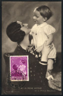 Queen Astrid & Prince Baudouin, Royalty, Maximum Card Of JUL/1937, VF - 1934-1951