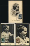 Prince Baudouin, Royalty, 3 Maximum Cards Of 1937, VF - 1934-1951