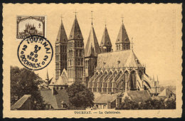 TOURNAY: The Cathedral, Architecture, Maximum Card Of FE/1929, VF - 1905-1934
