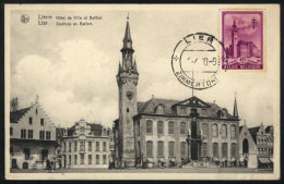 LIER: Town Hall, Architecture, Maximum Card Of 1940, VF - 1934-1951