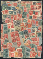 SEATED LIBERTY: Small Box With Several Hundreds Stamps On Fragments, VF Quality! - Other & Unclassified
