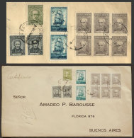 Registered Cover Sent From IRAOLA To Buenos Aires On 8/AP/1939 Franked With 45c., Including A Pair GJ.739 + Block... - Other & Unclassified