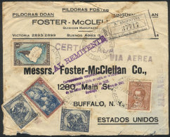 CRASH COVER: Commercial Cover Sent From Buenos Aires To USA On 17/JUN/1938 By Registered Airmail (franked $3.35... - Other & Unclassified