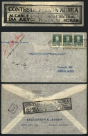 Airmail Cover Sent From Puerto Santa Cruz To Buenos Aires On 1/DE/1931, Franked With 30c., With Interesting Black... - Other & Unclassified