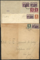 3 Fronts Of Covers Used In 1931, With Interesting Postages Combining Stamps Of The San Martín W/o Period And... - Other & Unclassified