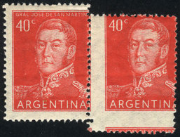 GJ.1041, Pair With Spectacular VARIETY: Stepped Perforation, VF Quality! - Other & Unclassified
