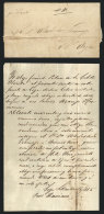 Entire Letter Dated GOYA 16/SE/1865, Sent To Buenos Aires Without Postage Or Postal Marks Via Schooner 'Clarita',... - Other & Unclassified