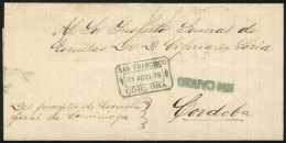 Official Folded Cover Sent On 31/AU/1879 By The Supervisor Of Escuela Fiscal De Caminiaga To The General School... - Other & Unclassified