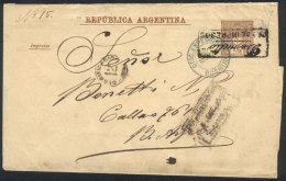 ½c. Wrapper Sent From ROSARIO (blue Datestamp Of Oficina De Expedición) To Buenos Aires On... - Other & Unclassified