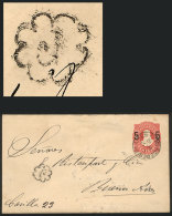 5c. Stationery Envelope Sent From Mercedes To Buenos Aires On 21/MAR/1891, With An Interesting 'J' Mark On Front,... - Other & Unclassified