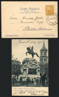 PC With View Of Monument To San Martin, Sent From CORRIENTES To B.Aires On 26/MAY/1905, Excellent Quality! - Other & Unclassified