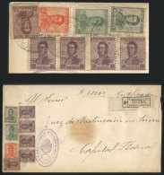 Registered Cover Sent From Mercedes To Buenos Aires On 22/SE/1919 Franked With 22c. With Stamps Of The San Martin... - Other & Unclassified