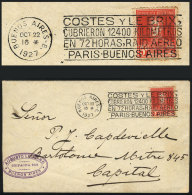 Cover Used In Buenos Aires On 22/OC/1927, With Commemorative Machine Cancel: 'COSTES And LE BRIX Flew 12,400... - Other & Unclassified