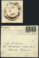 Cover (opened On 3 Sides For Display) Franked With 20c. And Sent By Airmail From Buenos Aires To Monte Caseros... - Other & Unclassified