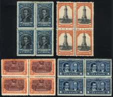GJ.312/315, 1910 Centenary Of The Revolution, The 4 High Values In Mint BLOCKS OF 4, Fine General Quality Although... - Other & Unclassified