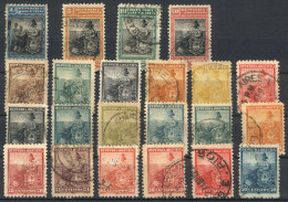 GJ.217/238, 1899 Seated Liberty, Cmpl. Set Used, Perf 11½, VF Quality, Catalog Value US$80. - Sonstige & Ohne Zuordnung