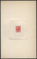 Year 1889, Sudamericana Issue, Die Proof Of An UNISSUED Value Of 20c. Roca In Carminish Red, 13 X 20.50 Cm, Very... - Other & Unclassified