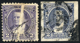 GJ.102, 1 Used Example IMPERFORATE And 1 With Large Diagonal Paper Fold, Very Nice! - Sonstige & Ohne Zuordnung