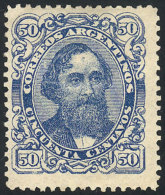 GJ.93, 1888 50c. Mitre, Light Blue, Mint Original Gum, Very Nice Example, Catalog Value US$350. - Other & Unclassified