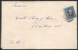 Printed Commercial Letter Used In Buenos Aires 1/AU/1884, Franked By GJ.69 (1c. On 15c. Groundwork Of Horiz Lines,... - Other & Unclassified