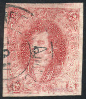 GJ.34, 8th Printing, With A Very Interesting Clear And Dry Impression With Shading Color (the Lack Of Ink Is More... - Used Stamps