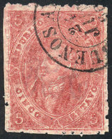 GJ.25Ba, 4th Printing, Rose, Clear Impression And MULATTO Variety, Excellent Quality, Catalog Value US$100. - Used Stamps