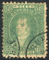 GJ.23, 10c. Yellow-green, Dull Impression, Used, Good Example! - Oblitérés