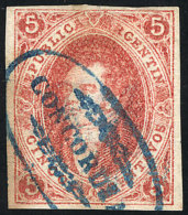 GJ.19l, 1st Printing, IMPERFORATE VERTICALLY Variety (usually Used In Concordia), Excellent Quality, Rare, With... - Usados