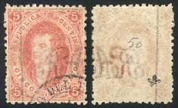 GJ.19e, 1st Or 2nd Printing, With Varieties: Thin Paper And Vertical Line Watermark (toward The Center Of The... - Usados