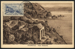 PHILIPPEVILLE: Ruins Of A Roman Villa, Maximum Card Of MAY/1954, VF Quality - Algérie (1962-...)