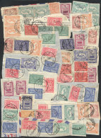 Lot Of Several Dozens Used Stamps On Fragments, Excellent Quality, Perfect Lot To Look For Good Postmarks! - Arabie Saoudite