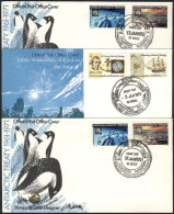 3 Covers With Nice Postages And Postmarks Of Davis And Casey Antarctic Bases, VF Quality! - Altri & Non Classificati