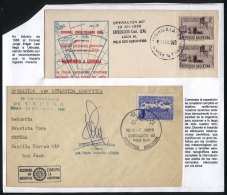 10/DE/1965: Operation 90, Expedition To The South Pole, 2 Covers, One Signed By The Chief Of The Expedition, Cnel.... - Other & Unclassified